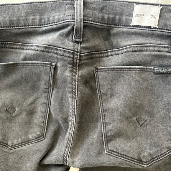 HUDSON Krista low rise super skinny jeans. Size 24. Grey. - Picture 3 of 5
